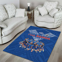 Toa Samoa Area Rug Samoan Warrior Spirit Rugby - Polynesian Pride