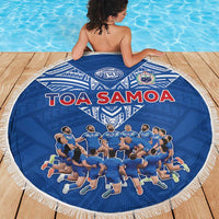 Toa Samoa Beach Blanket Samoan Warrior Spirit Rugby - Polynesian Pride