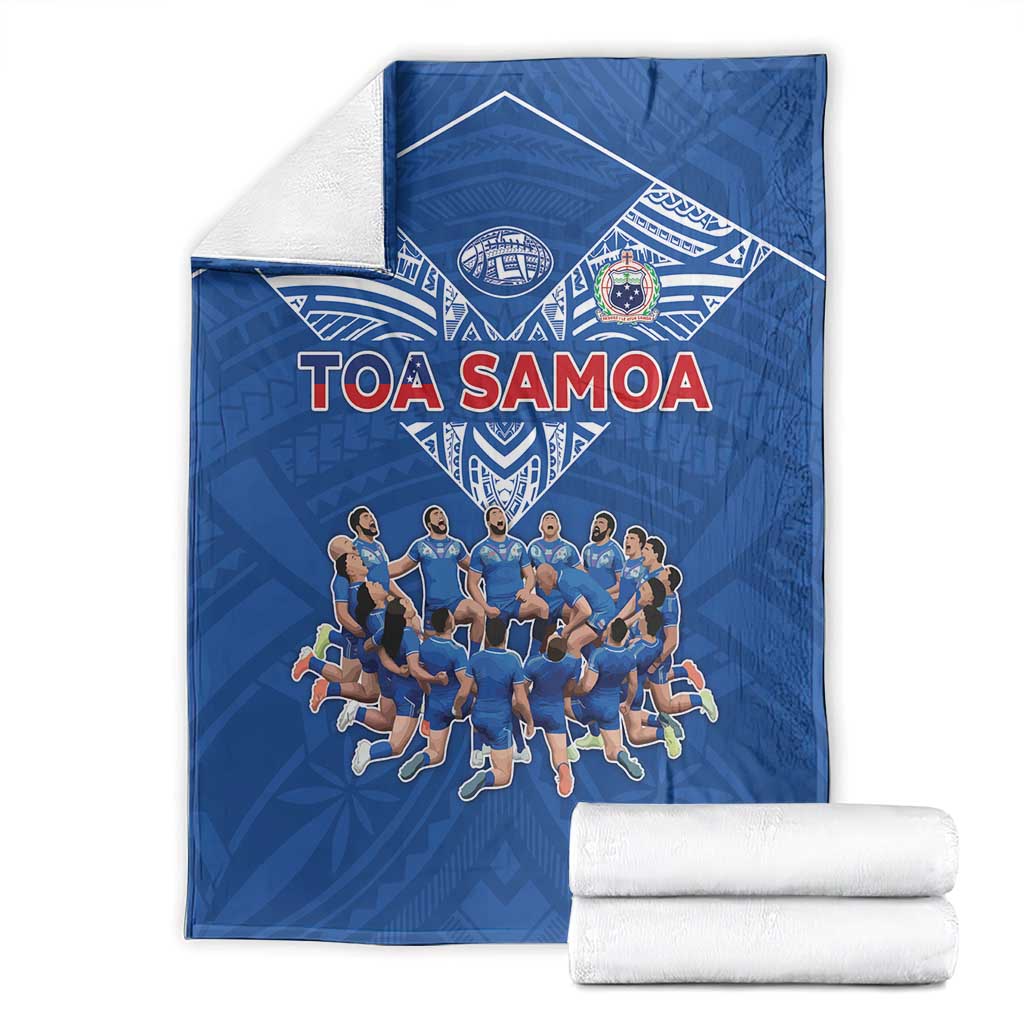 Toa Samoa Blanket Samoan Warrior Spirit Rugby - Polynesian Pride