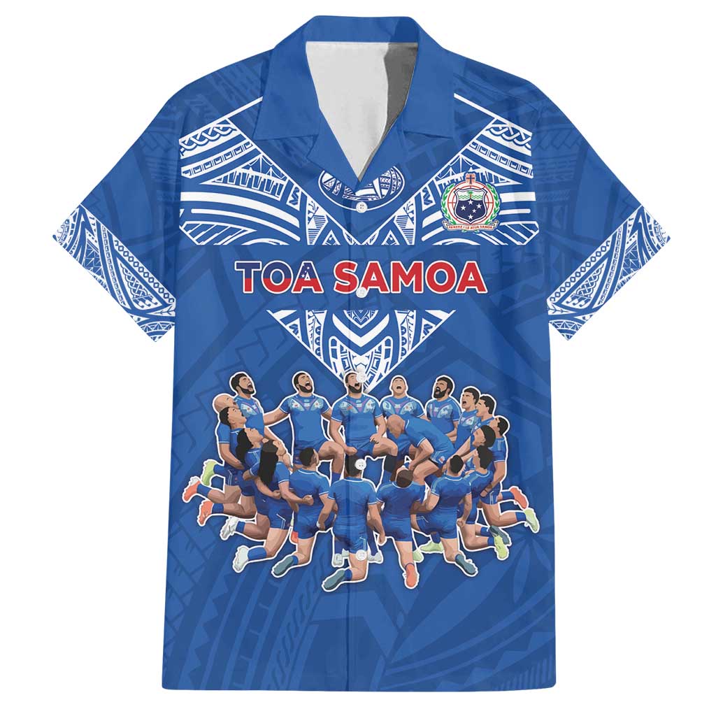 Toa Samoa Family Matching Summer Maxi Dress and Hawaiian Shirt Samoan Warrior Spirit Rugby - Polynesian Pride