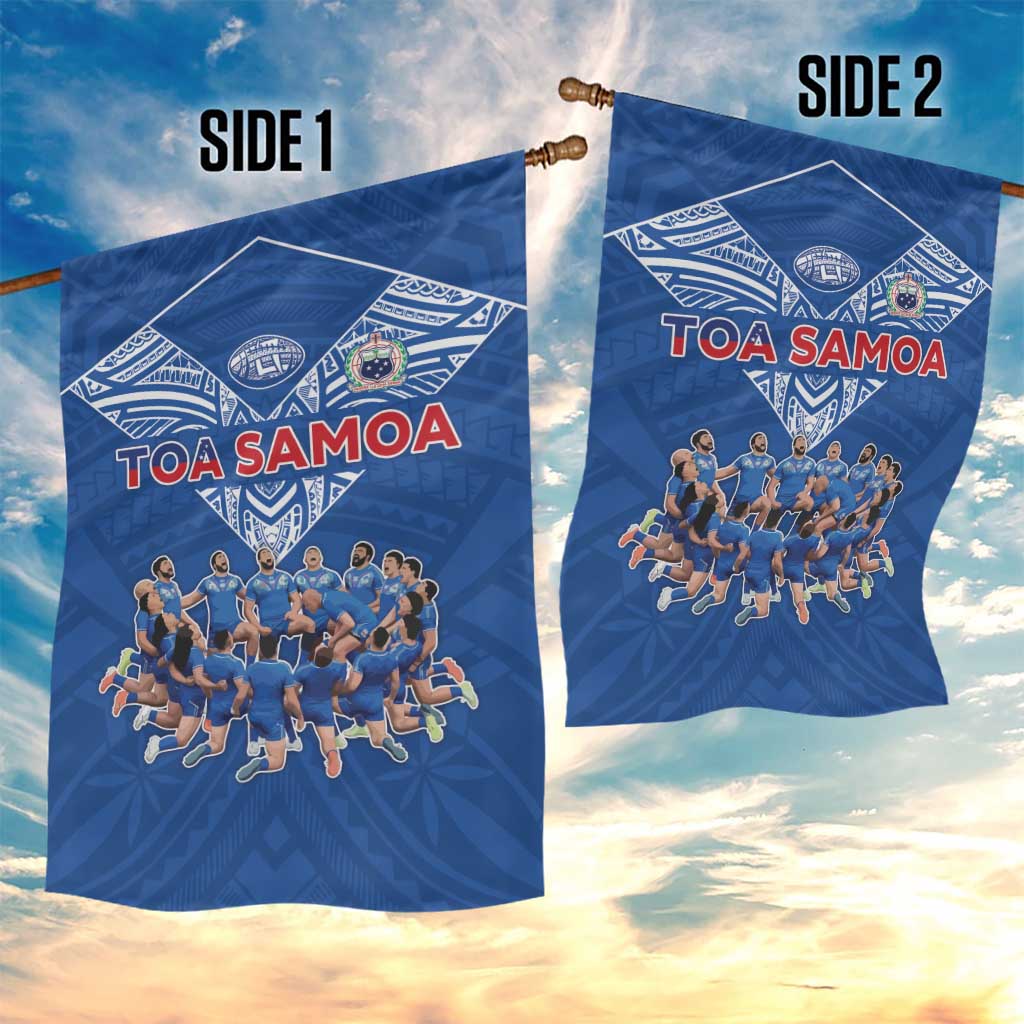 Toa Samoa Garden Flag Samoan Warrior Spirit Rugby - Polynesian Pride