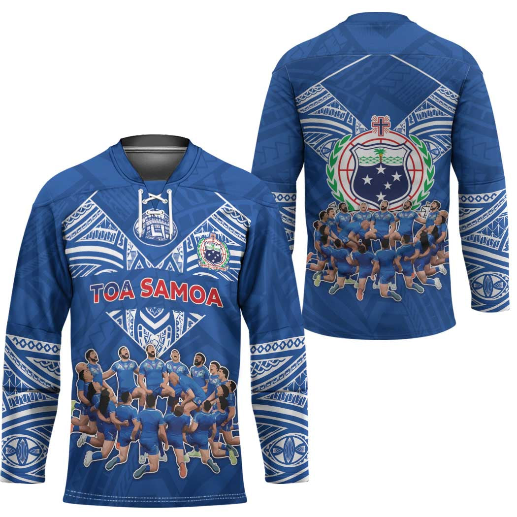 Toa Samoa Hockey Jersey Samoan Warrior Spirit Rugby - Polynesian Pride