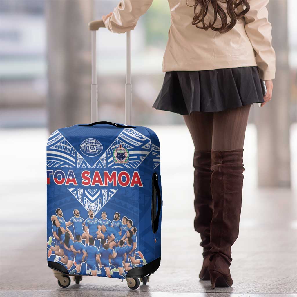 Toa Samoa Luggage Cover Samoan Warrior Spirit Rugby - Polynesian Pride