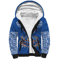 Toa Samoa Sherpa Hoodie Samoan Warrior Spirit Rugby - Polynesian Pride