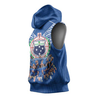 Toa Samoa Sleeveless Hoodie Samoan Warrior Spirit Rugby - Polynesian Pride