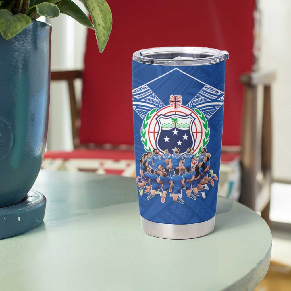 Toa Samoa Tumbler Cup Samoan Warrior Spirit Rugby - Polynesian Pride