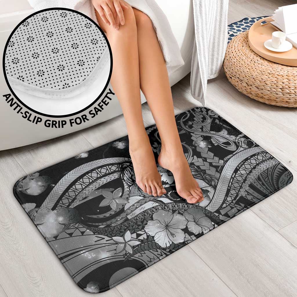 Maori Romantic Valentine Bathroom Set The Hongi Kiss Black Galaxy DT05 - Polynesian Pride