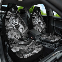 Maori Romantic Valentine Car Seat Cover The Hongi Kiss Black Galaxy DT05 One Size Black - Polynesian Pride