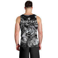 Personalised Maori Romantic Valentine Men Tank Top The Hongi Kiss Black Galaxy DT05 - Polynesian Pride
