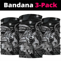 Maori Romantic Valentine Neck Gaiter The Hongi Kiss Black Galaxy DT05 package One Size: 25*50cm Black - Polynesian Pride