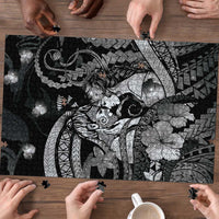 Maori Romantic Valentine Puzzle The Hongi Kiss Black Galaxy DT05 - Polynesian Pride