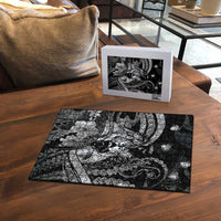 Maori Romantic Valentine Puzzle The Hongi Kiss Black Galaxy DT05 - Polynesian Pride