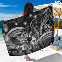Maori Romantic Valentine Sarong The Hongi Kiss Black Galaxy DT05 One Size 44 x 66 inches Black - Polynesian Pride