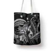 Maori Romantic Valentine Tote Bag The Hongi Kiss Black Galaxy DT05 - Polynesian Pride