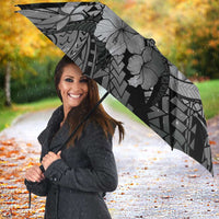 Maori Romantic Valentine Umbrella The Hongi Kiss Black Galaxy DT05 - Polynesian Pride