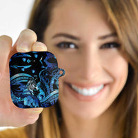 Maori Romantic Valentine AirPods Case The Hongi Kiss Blue Galaxy