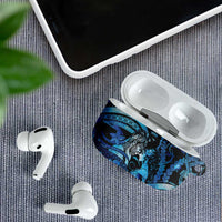 Maori Romantic Valentine AirPods Case The Hongi Kiss Blue Galaxy