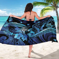 Maori Romantic Valentine Sarong The Hongi Kiss Blue Galaxy DT05 - Polynesian Pride