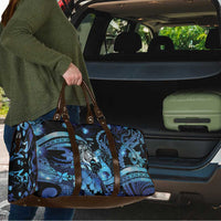Maori Romantic Valentine Travel Bag The Hongi Kiss Blue Galaxy DT05 - Polynesian Pride