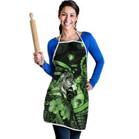 Maori Romantic Valentine Apron The Hongi Kiss Green Galaxy DT05 - Polynesian Pride