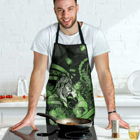 Maori Romantic Valentine Apron The Hongi Kiss Green Galaxy DT05 - Polynesian Pride