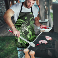 Maori Romantic Valentine Apron The Hongi Kiss Green Galaxy DT05 - Polynesian Pride