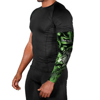 Personalised Maori Romantic Valentine Arm Sleeves The Hongi Kiss Green Galaxy