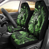 Maori Romantic Valentine Car Seat Cover The Hongi Kiss Green Galaxy DT05 - Polynesian Pride