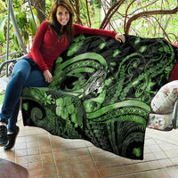 Maori Romantic Valentine Quilt The Hongi Kiss Green Galaxy
