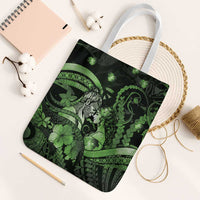 Maori Romantic Valentine Tote Bag The Hongi Kiss Green Galaxy DT05 White Strap One Size Green - Polynesian Pride
