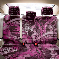 Maori Romantic Valentine Back Car Seat Cover The Hongi Kiss Pink Galaxy DT05 - Polynesian Pride