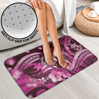 Maori Romantic Valentine Bathroom Set The Hongi Kiss Pink Galaxy DT05 - Polynesian Pride