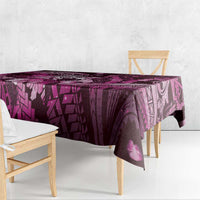 Maori Romantic Valentine Tablecloth The Hongi Kiss Pink Galaxy DT05 - Polynesian Pride