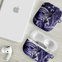 Maori Romantic Valentine AirPods Case The Hongi Kiss Purple Galaxy DT05 - Polynesian Pride