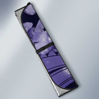 Maori Romantic Valentine Auto Sun Shade The Hongi Kiss Purple Galaxy DT05 - Polynesian Pride