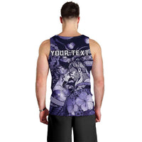 Personalised Maori Romantic Valentine Men Tank Top The Hongi Kiss Purple Galaxy DT05 - Polynesian Pride