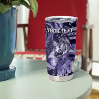 Personalised Maori Romantic Valentine Tumbler Cup The Hongi Kiss Purple Galaxy DT05 - Polynesian Pride