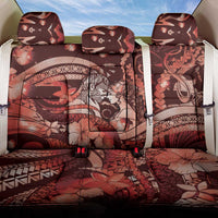 Maori Romantic Valentine Back Car Seat Cover The Hongi Kiss Red Galaxy DT05 One Size Red - Polynesian Pride