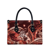 Maori Romantic Valentine Leather Bag The Hongi Kiss Red Galaxy DT05 - Polynesian Pride