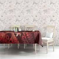 Maori Romantic Valentine Tablecloth The Hongi Kiss Red Galaxy DT05 - Polynesian Pride
