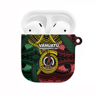 Vanuatu Independence Day AirPods Case Boar Tusk Warrior Tribal Floral Patterns