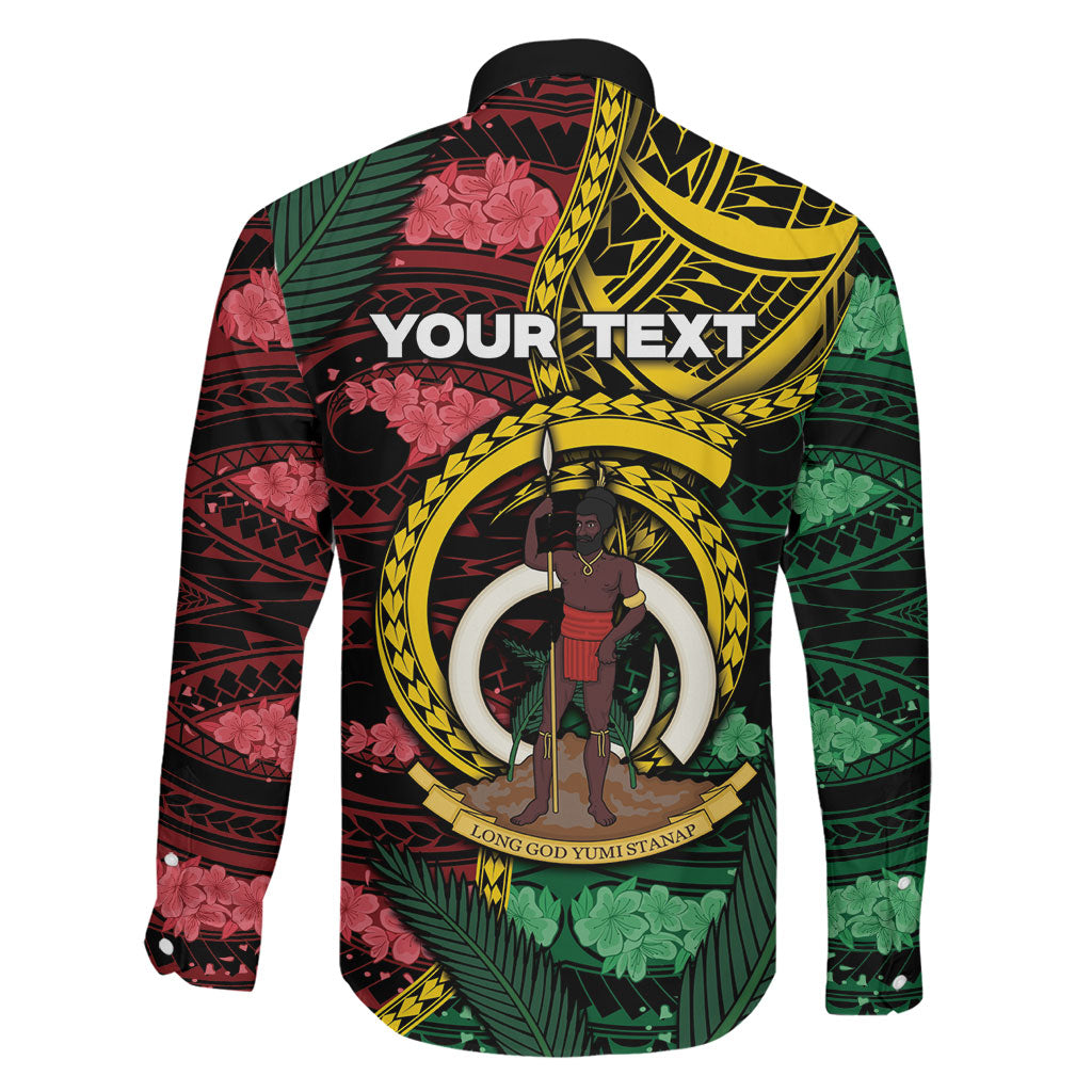 Personalised Vanuatu Independence Day Family Matching Tank Maxi Dress and Hawaiian Shirt Boar Tusk Warrior Tribal Floral Patterns