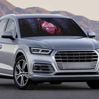 Guam Auto Sun Shade Chamorro Seal Tribal Scratch Design - Polynesian Pride