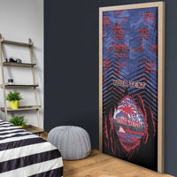 Guam Door Cover Chamorro Seal Tribal Scratch Design - Polynesian Pride