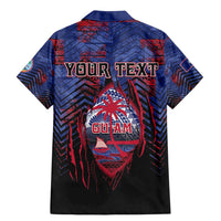 Personalised Guam Family Matching Mermaid Dress and Hawaiian Shirt Chamorro Seal Tribal Scratch Design - Polynesian Pride