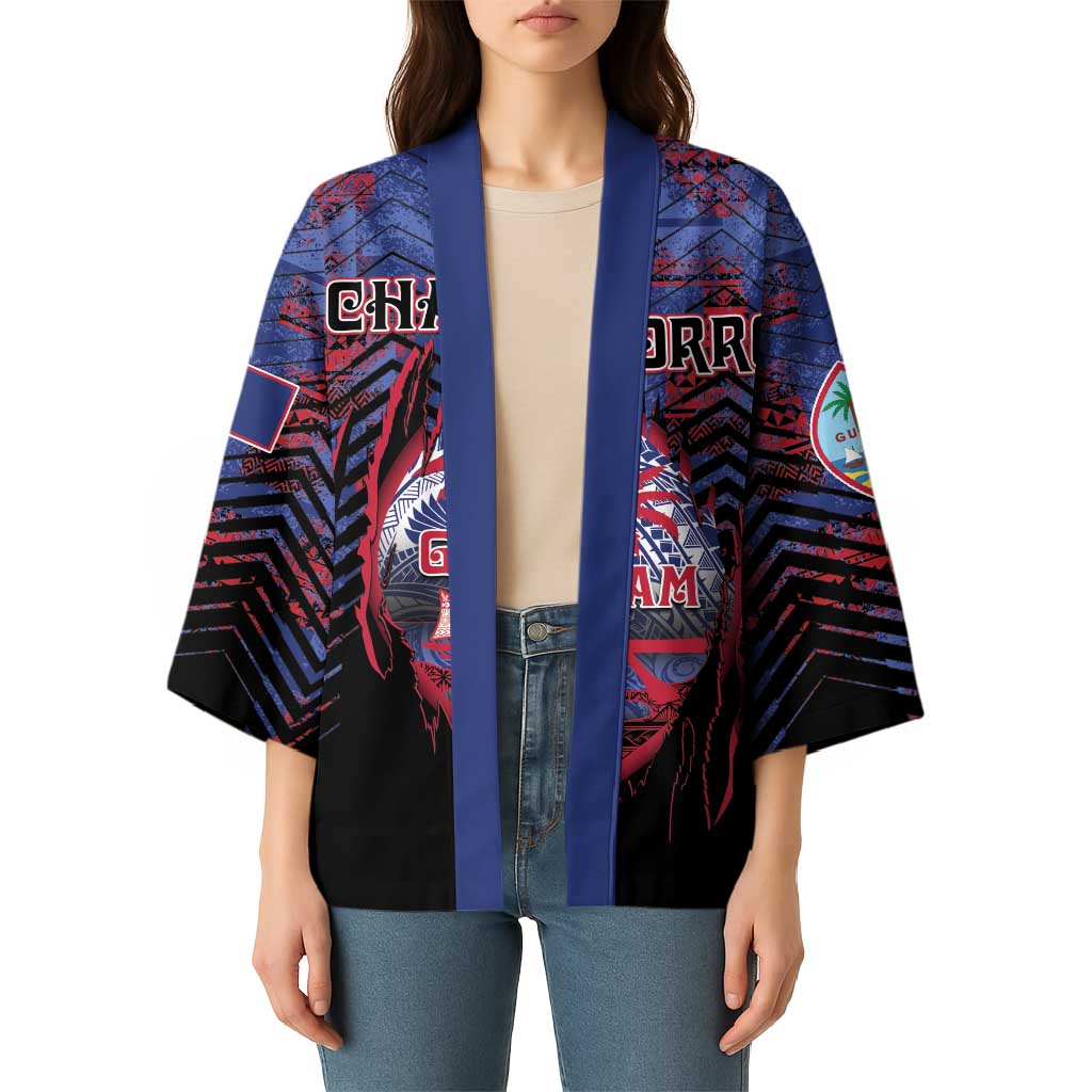 Personalised Guam Kimono Chamorro Seal Tribal Scratch Design - Polynesian Pride