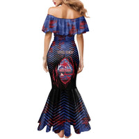 Personalised Guam Mermaid Dress Chamorro Seal Tribal Scratch Design - Polynesian Pride