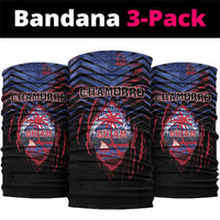 Guam Neck Gaiter Chamorro Seal Tribal Scratch Design DT05