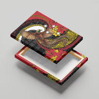 Papua New Guinea Language Week Canvas Wall Art Bird Of Paradise Tribal Floral Pattern DT05 - Polynesian Pride