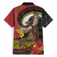 Personalised Papua New Guinea Language Week Hawaiian Shirt Bird Of Paradise Tribal Floral Pattern DT05 - Polynesian Pride